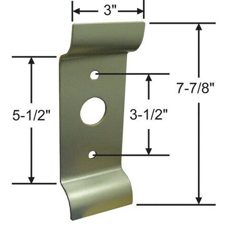 Strybuc Door Pull with Cylinder Hole 19-749